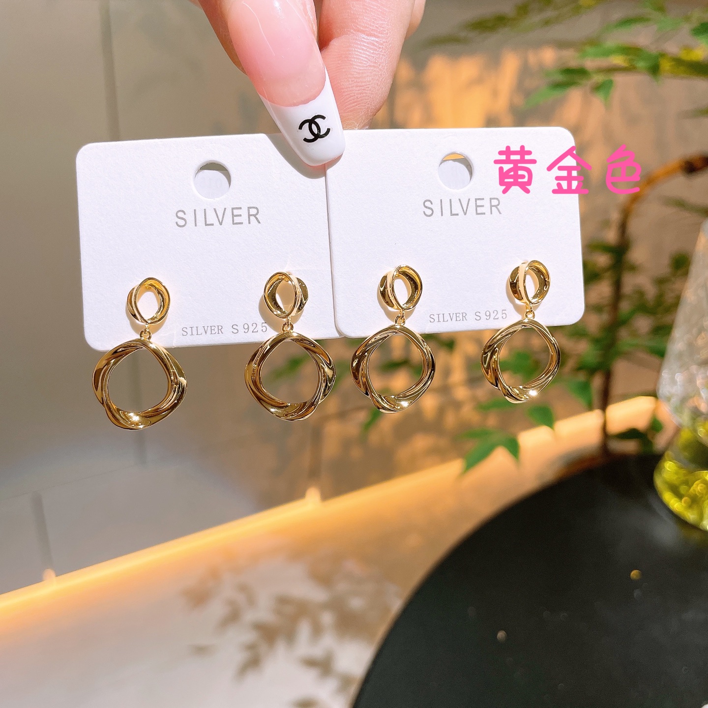 清純ファインシルバーイヤリングゴールド プロポーズ