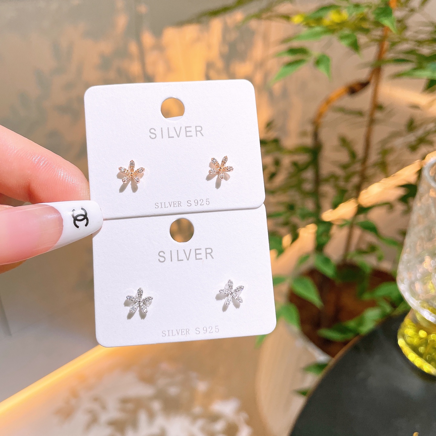 Fine Silver Earrings Playful Mother's Day Gold