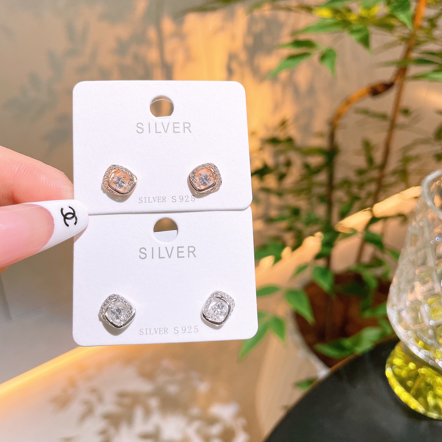 Low Allergy Silver Earrings Dainty Proposal Gold