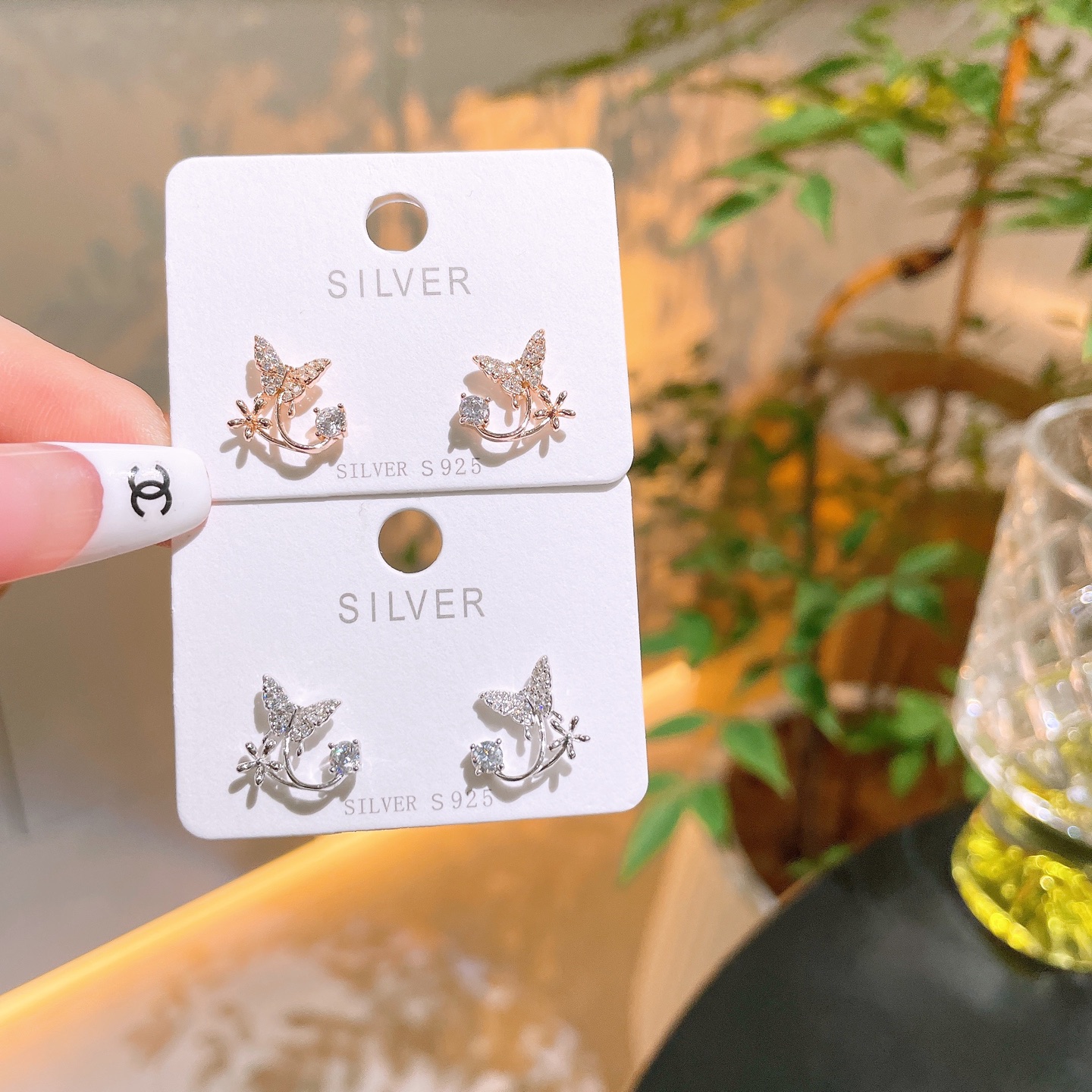 High Polish Silver Earrings Gentle Confession Silver