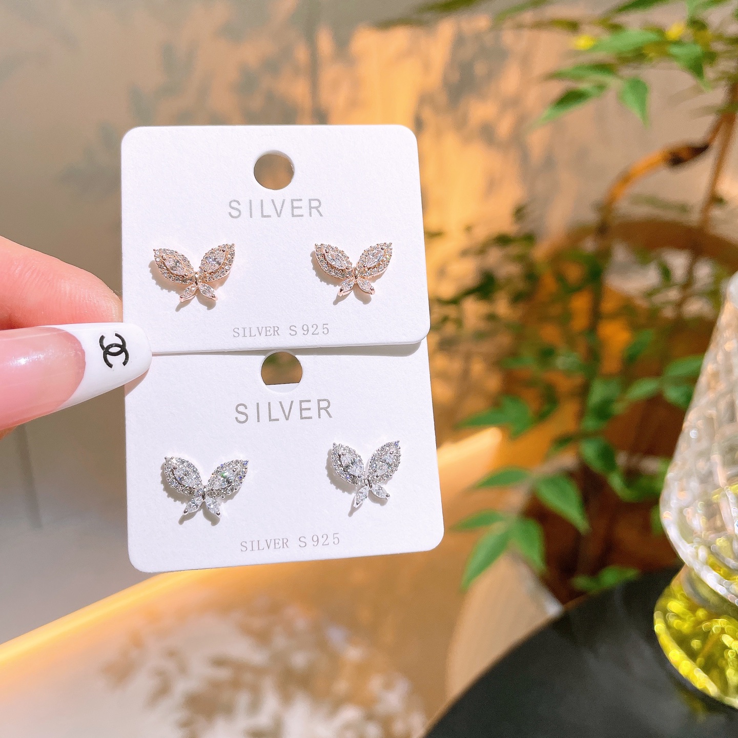 Low Allergy Silver Earrings Precision Gift for Her Gold