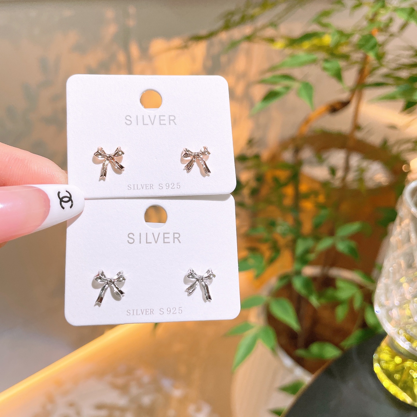 アーティスティックファインシルバーイヤリングシルバー プロポーズ