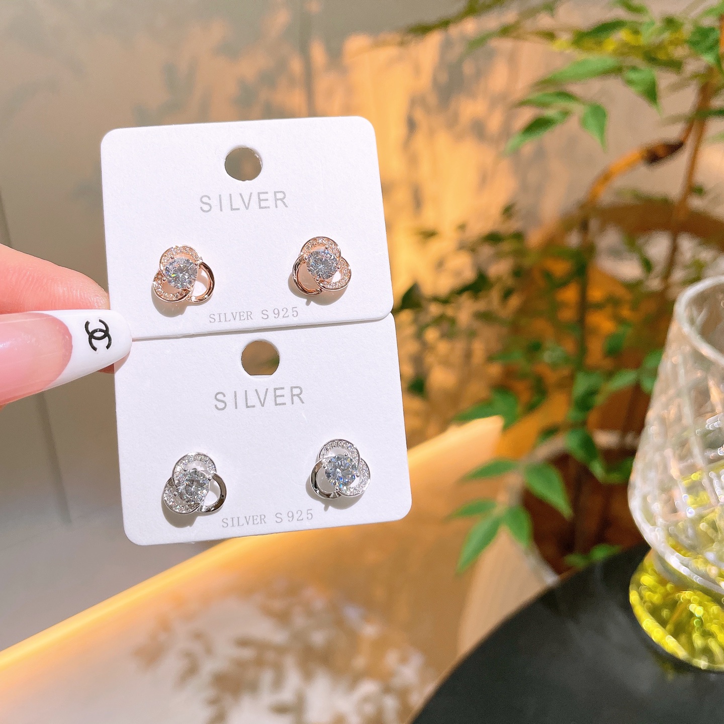 Low Allergy Silver Earrings Fashion New Year Gold