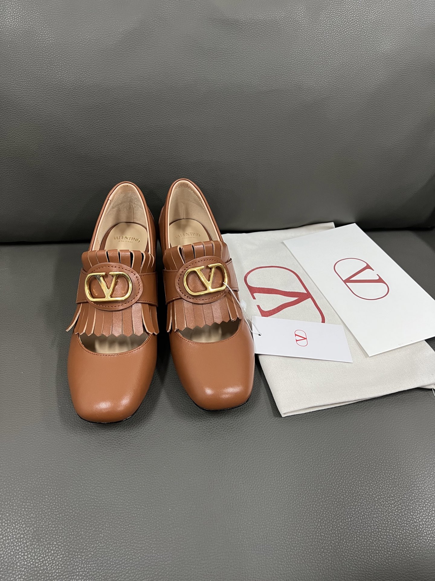 Valentino Women's Leather Fringe Block Heel Pumps, Designer Inspired, Chic and Stylish 3 i1743670752082 2066 0 0