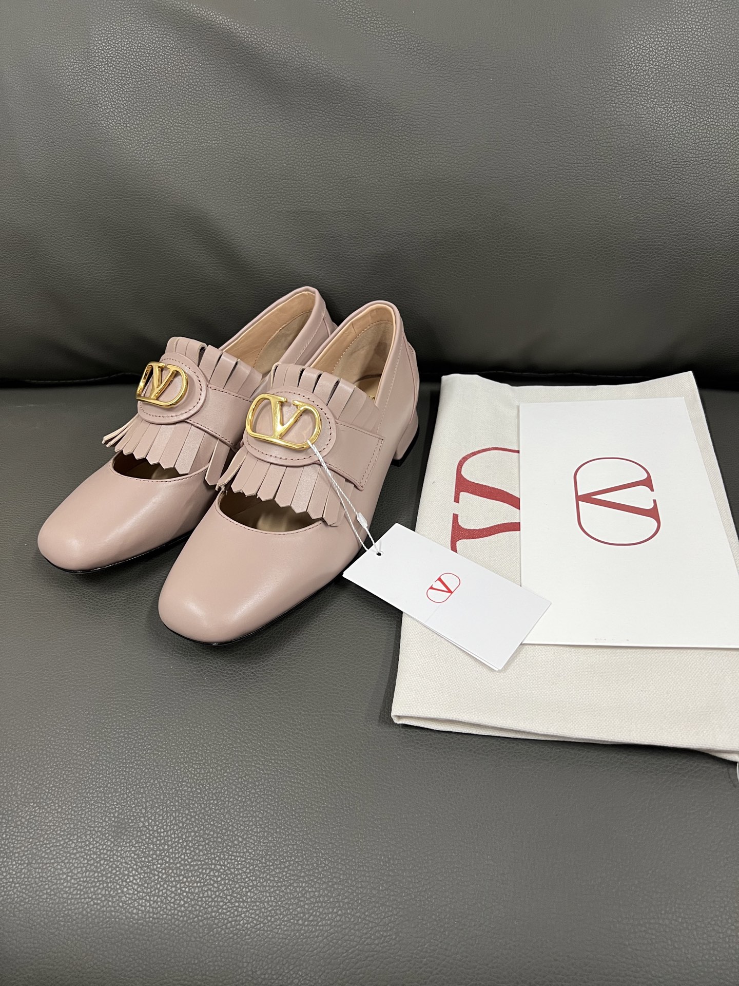 VALENTINO Leather Loafers with Tassel and Gold Hardware, Women's Classic Shoes 3 i1743670955879 1716 0 0