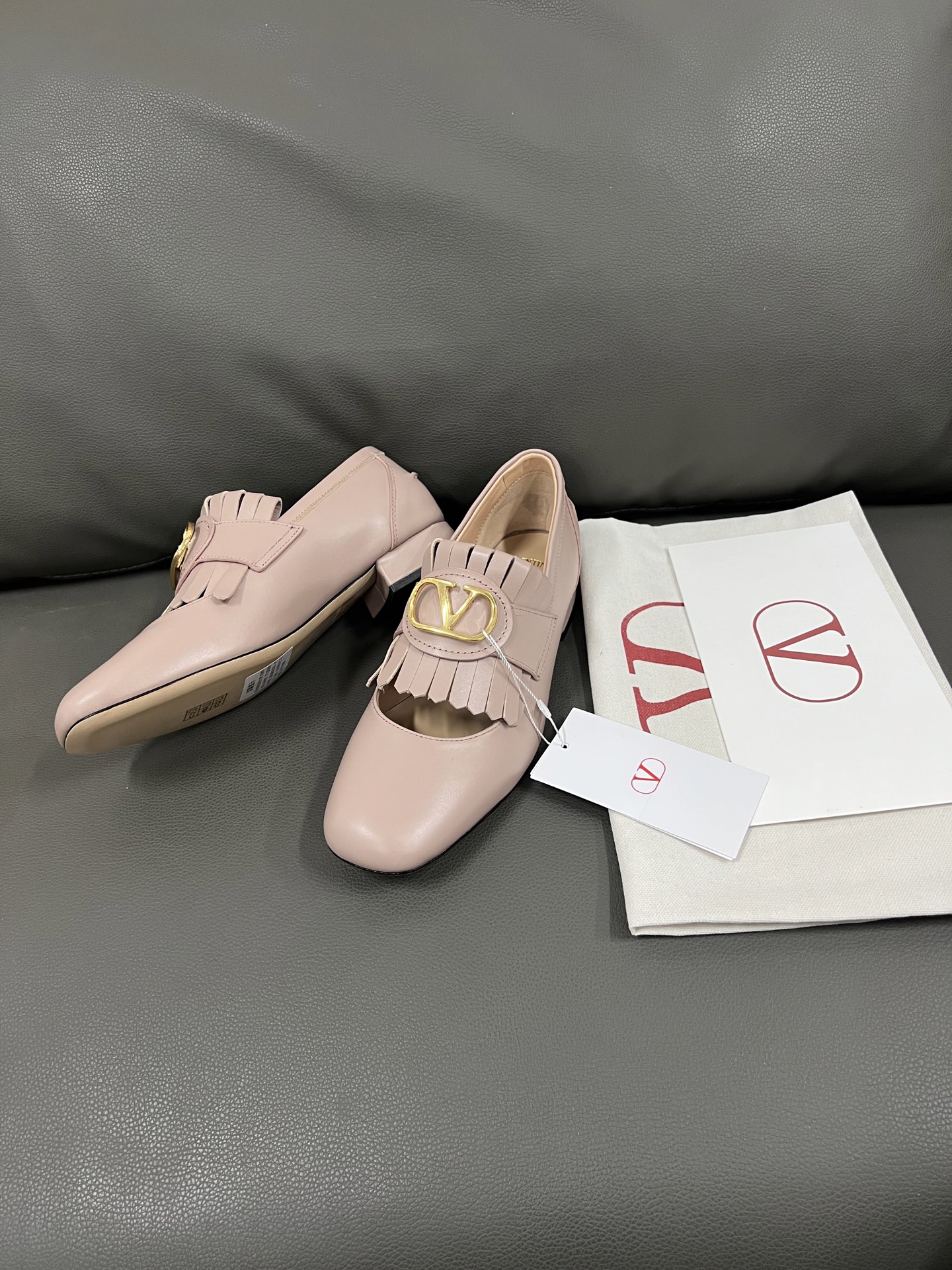 VALENTINO Leather Loafers with Tassel and Gold Hardware, Women's Classic Shoes 4 i1743670959618 2116 0 1