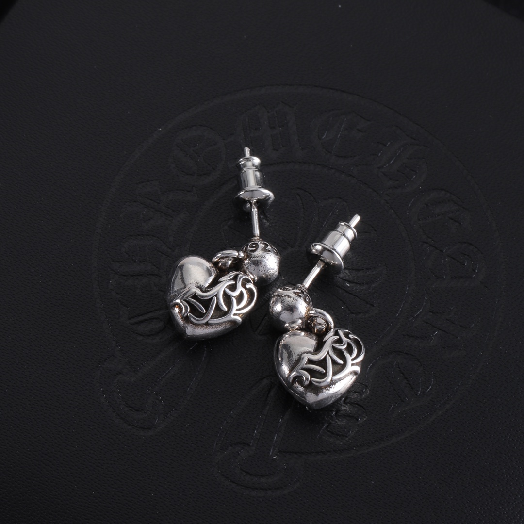 NO:103885,Chrome Hearts Croco hearts, Croco hearts, chrome hearts19860909Chrome Hearts 克罗心耳钉,克罗心耳钉,chrome hearts,chrome hearts,Jewelry