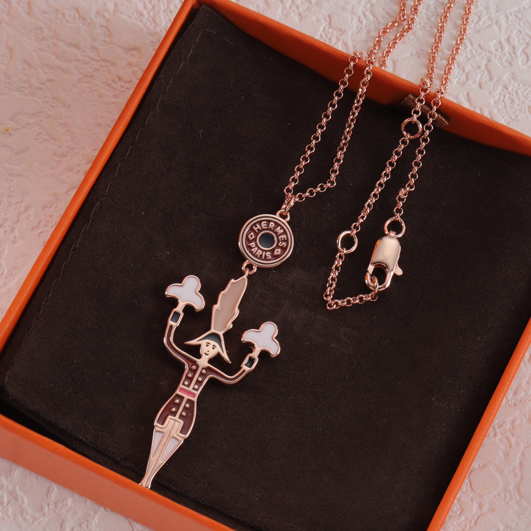 Hermes 爱马仕套装项链80 耳钉80 3