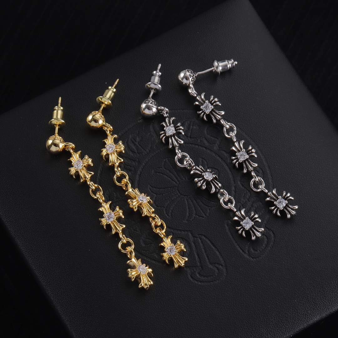NO:103864,Chrome Hearts Croco hearts, Croco hearts, chrome hearts19860909Chrome Hearts 克罗心耳钉,克罗心耳钉,chrome hearts,chrome hearts,Jewelry