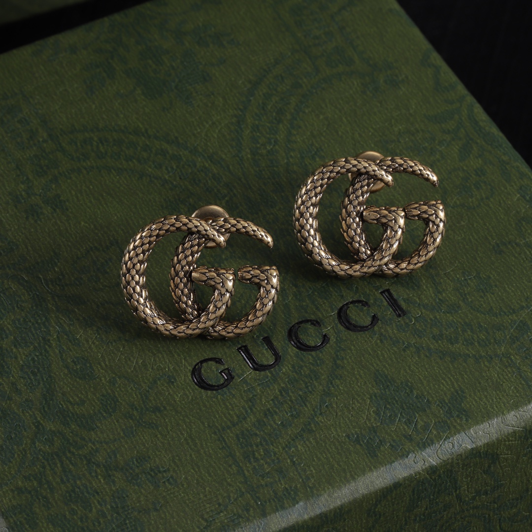 Gucci 古驰耳钉 高級ファッションアクセサリー