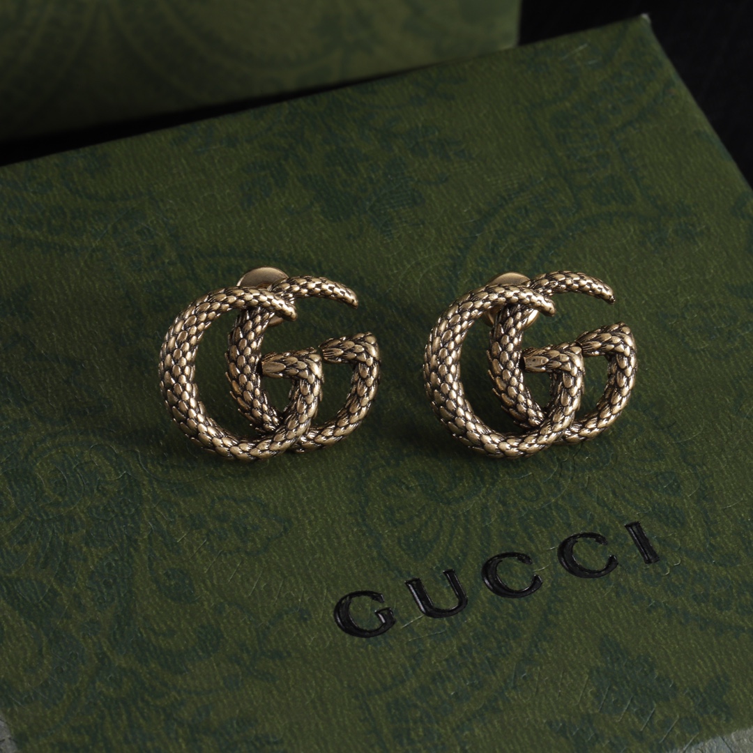 Gucci 古驰耳钉 高級ファッションアクセサリー