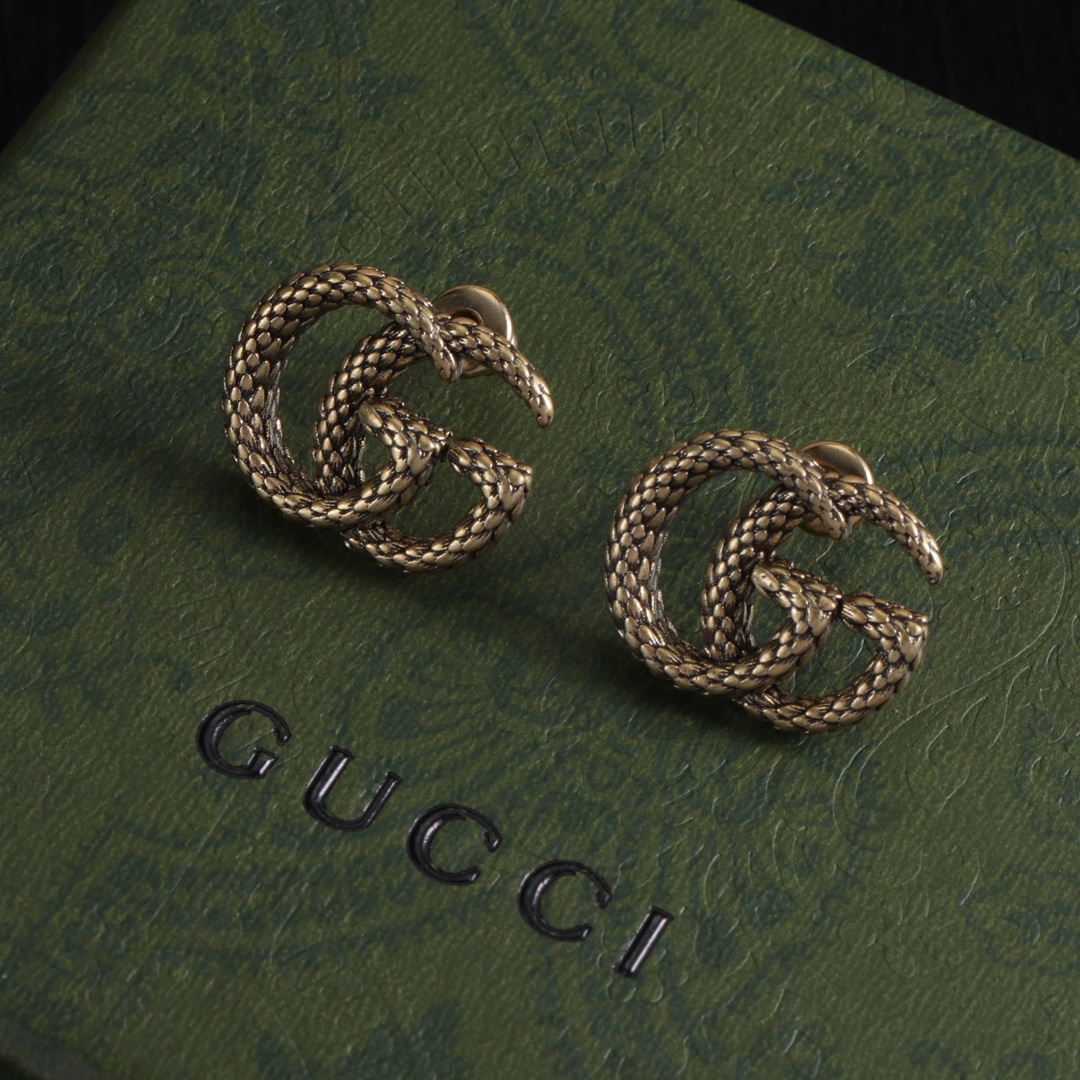 Gucci 古驰耳钉 高級ファッションアクセサリー