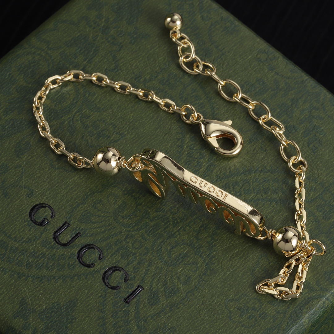 Gucci 古驰 ネックレス&ブレスレットセット