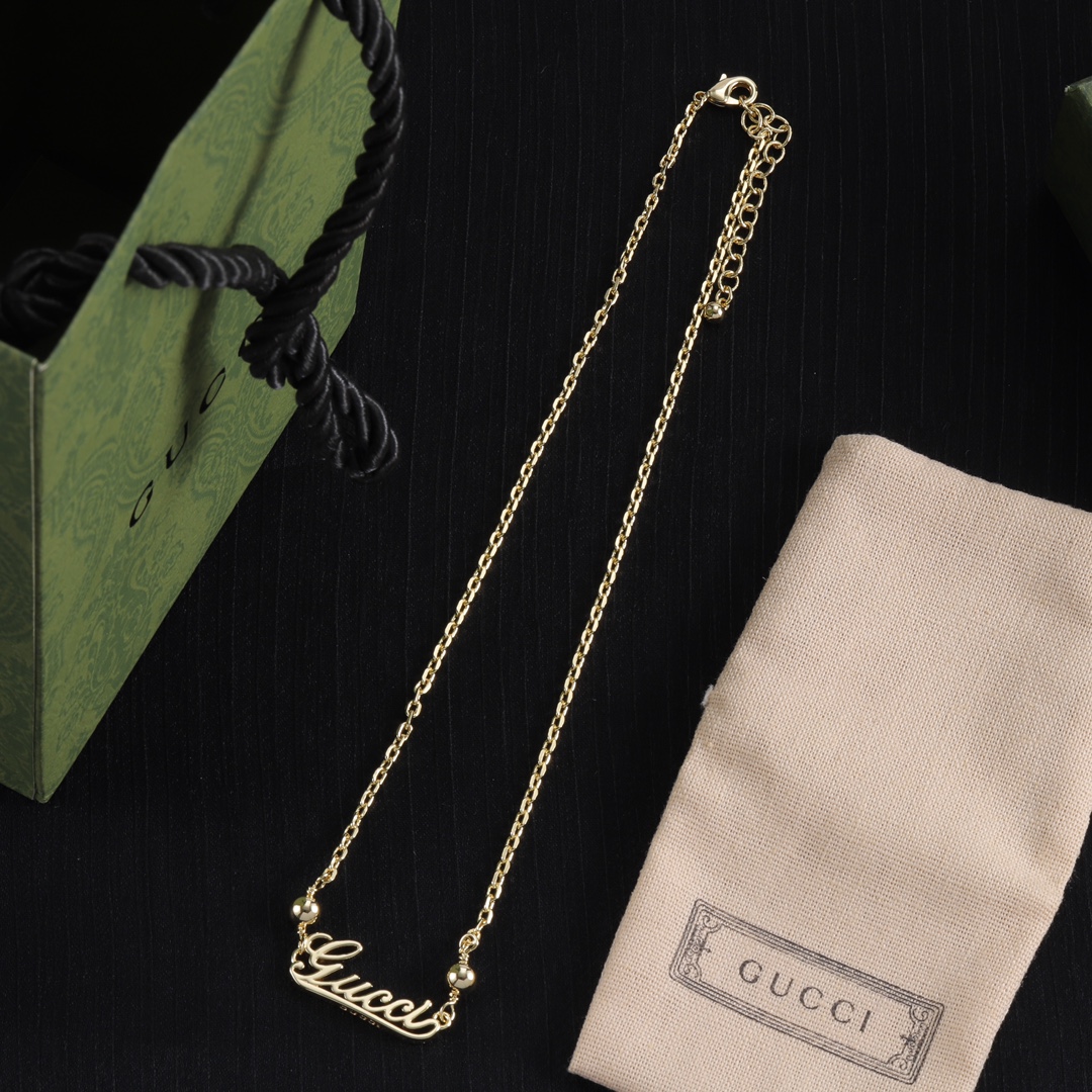 Gucci 古驰 ネックレス&ブレスレットセット