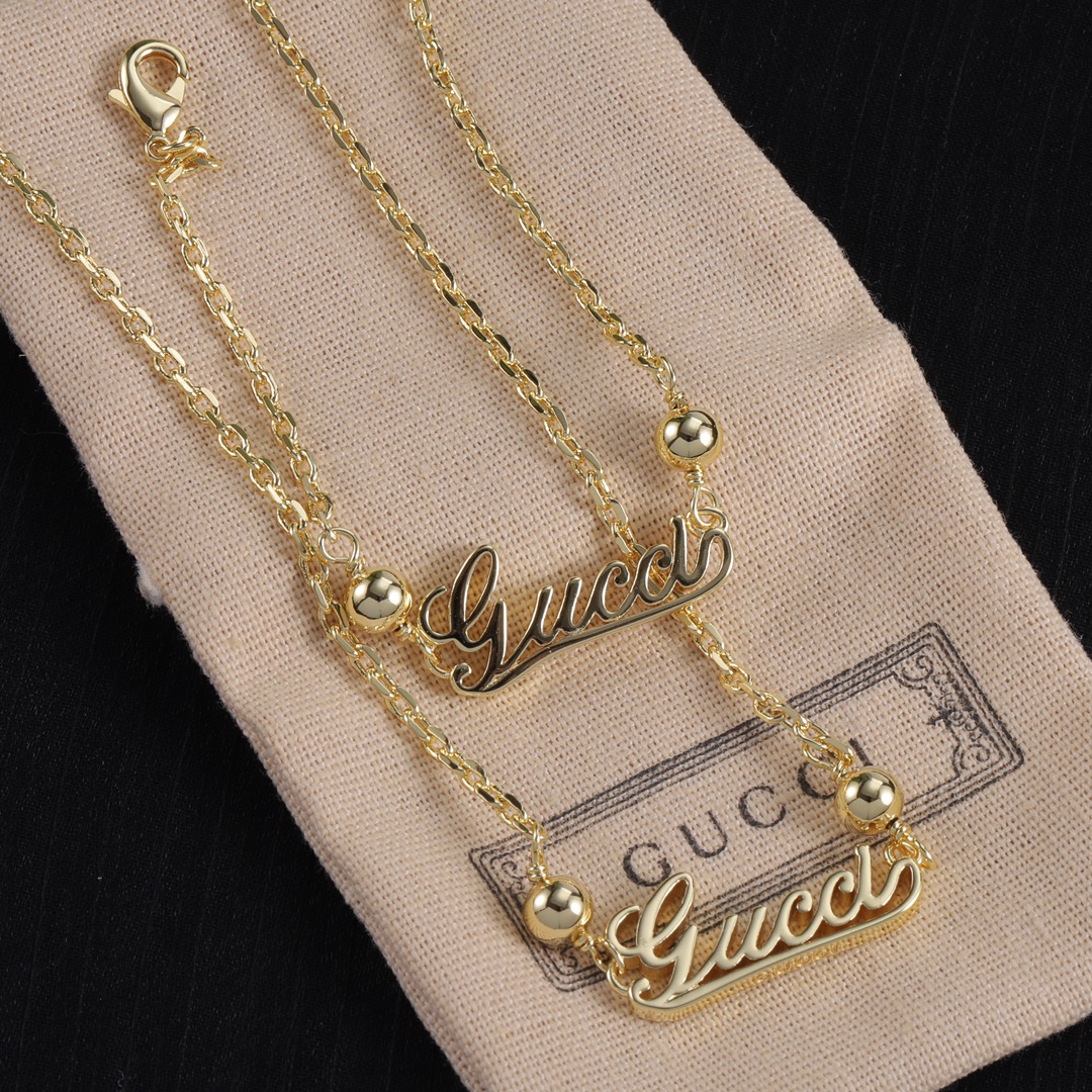 Gucci 古驰 ネックレス&ブレスレットセット