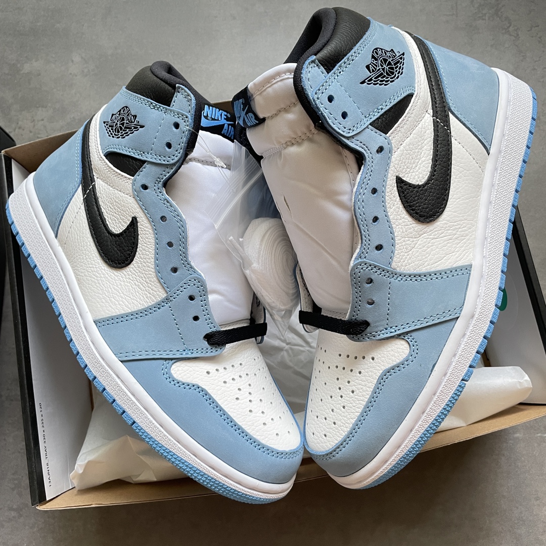 特价AirJordan1High大学蓝原鞋原楦头纸板开发极致一眼正品既视感最大限度还原公司正品货号555