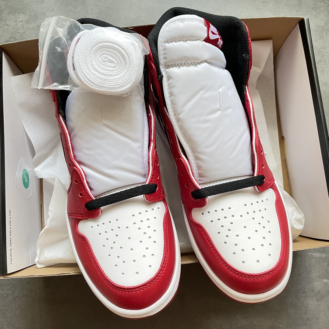 特价AirJordan1High芝加哥原鞋原楦头纸板开发极致一眼正品既视感最大限度还原公司正品货号555