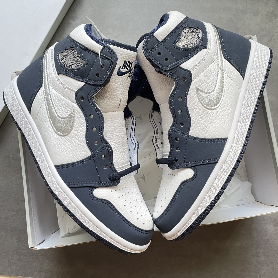 特价AirJordan1High午夜蓝原鞋原楦头纸板开发极致一眼正品既视感最大限度还原公司正品货号DC1