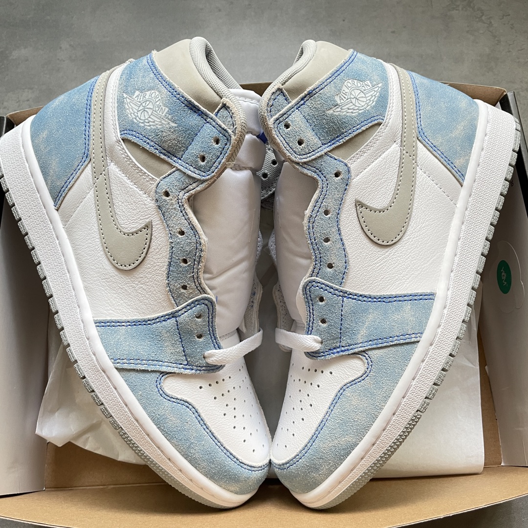 特价AirJordan1High水洗蓝原鞋原楦头纸板开发极致一眼正品既视感最大限度还原公司正品货号555