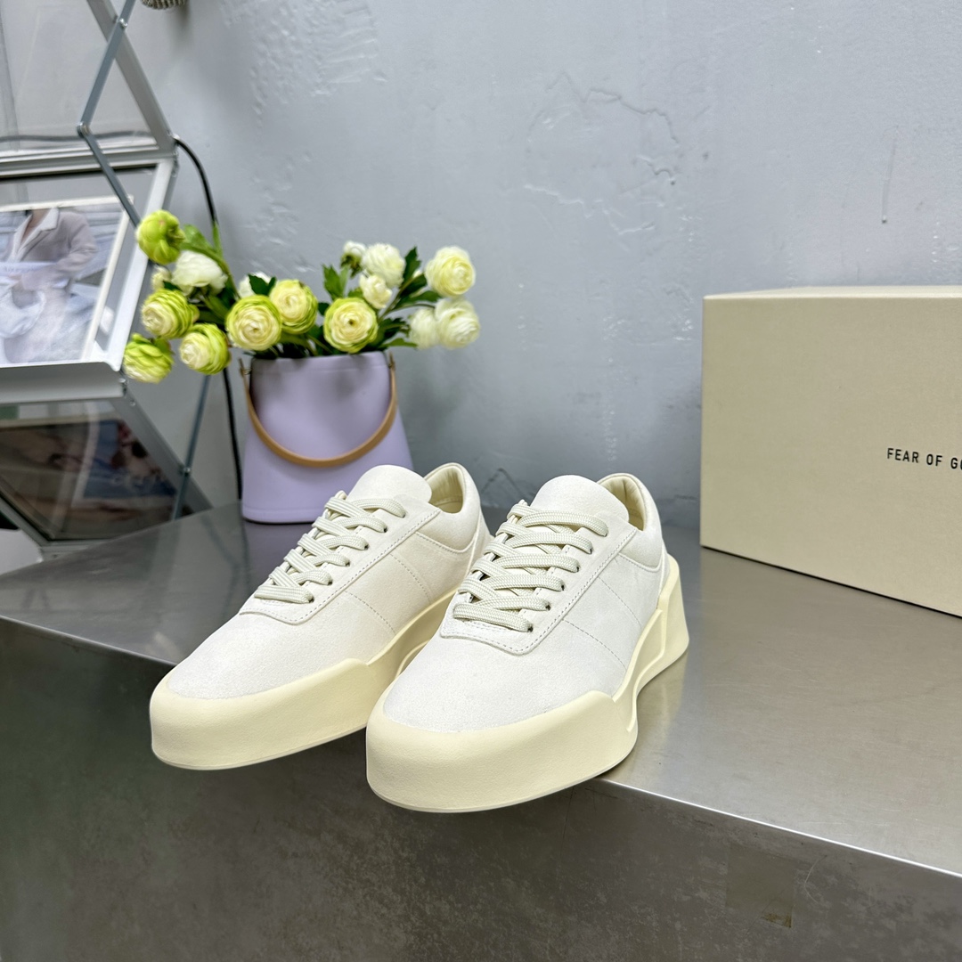 Luxurious Fear of God Summer Sneakers: Silk-Skin and Sand-Skin Fabric Sensation