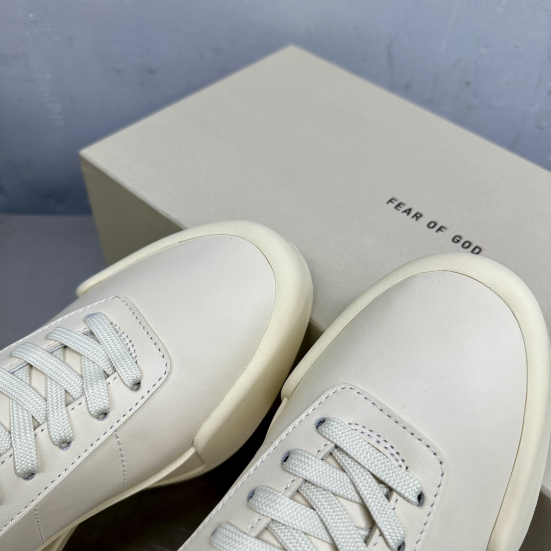 Fear of God Real-Skinned Summer Sneakers: Rice-Colored Silk-Skin and Sand-Skin Fabric Sensation - 图片 6