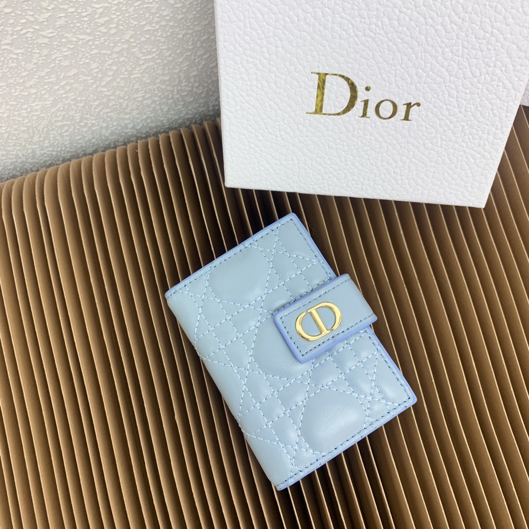 2023 Perfect Replica Designer
 Dior Caro Wallet Card pack Sell High Quality
 Cowhide Fashion