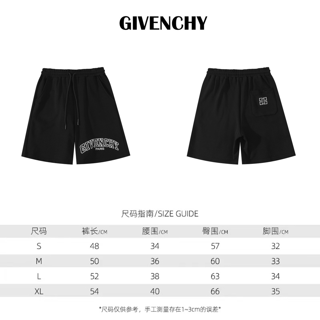 Givenchy Paris Black Cotton Blend Sweat Shorts, Drawstring Waist, Sizes M-3XL 10 i1716560048 5765 0