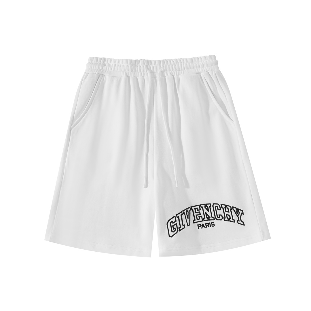 Givenchy Paris White Sweat Shorts with Drawstring - Comfort & Style 2 i1716560062 5410 0