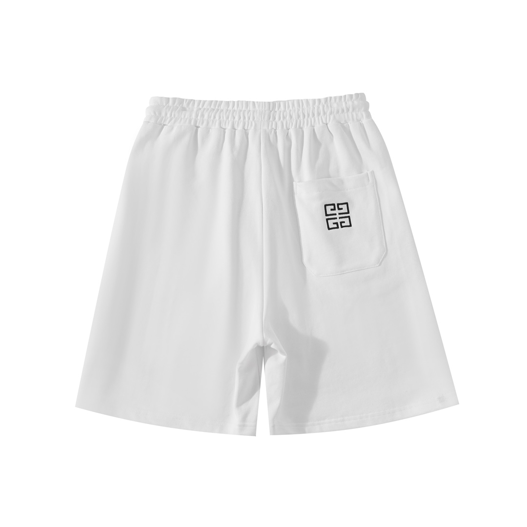 Givenchy Paris White Sweat Shorts with Drawstring - Comfort & Style 3 i1716560062 6155 0