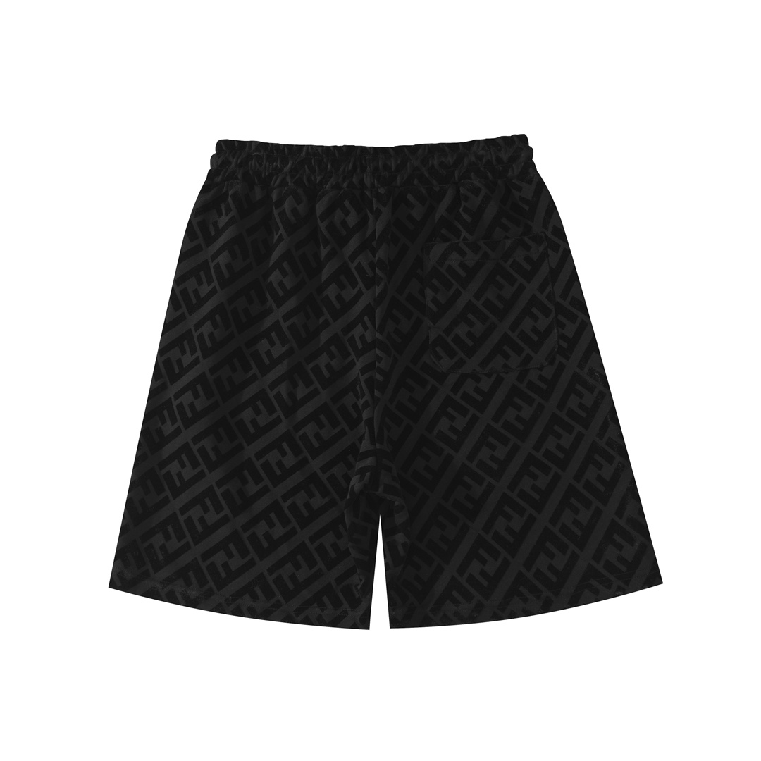 2024 New FENDI Tweezed Shorts in Black Fur, Sizes S-XL, Section N666 - 图片 3