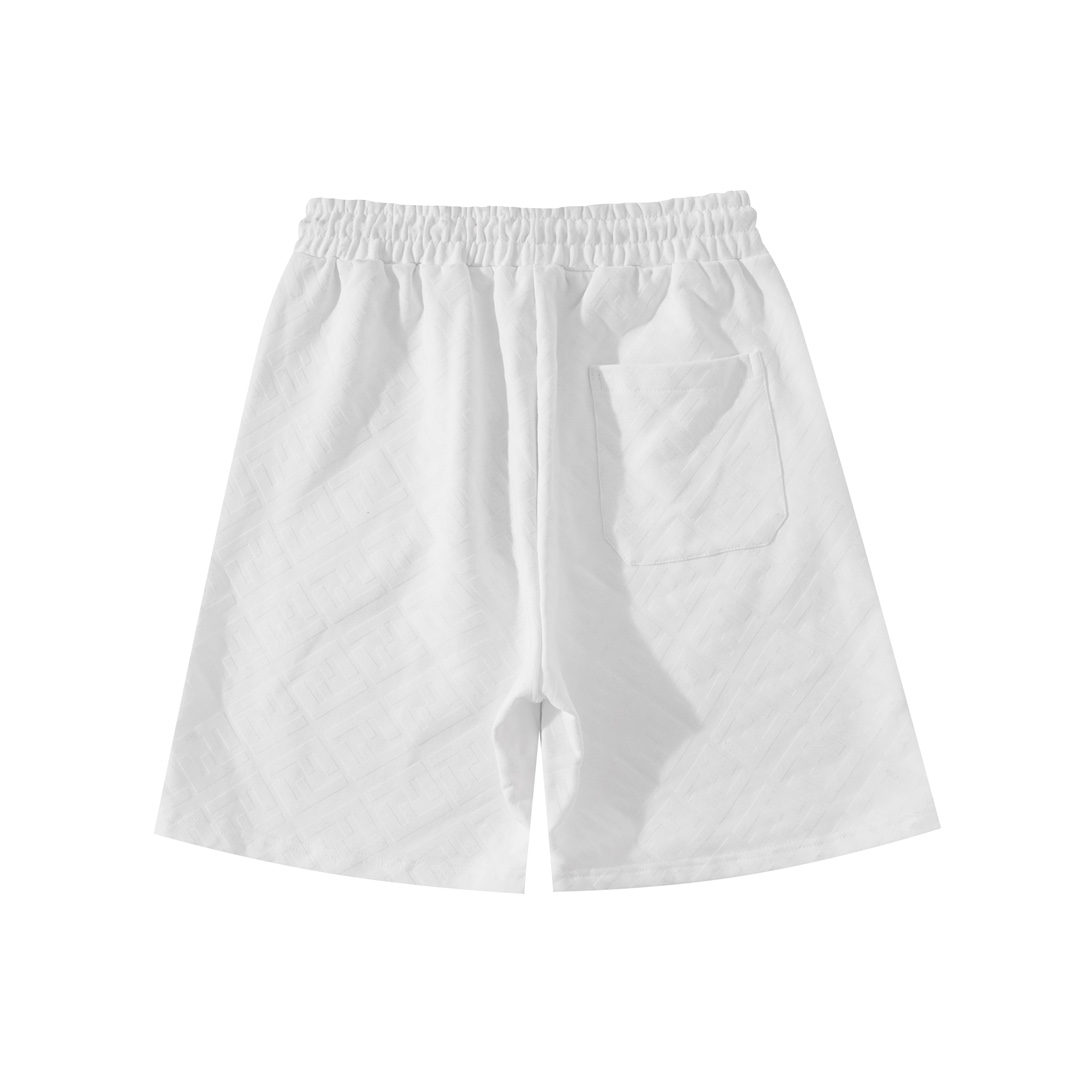 2024 New FENDI Tweezed Shorts in White Fur Wire, Sizes S-XL (Section N666) - 图片 3