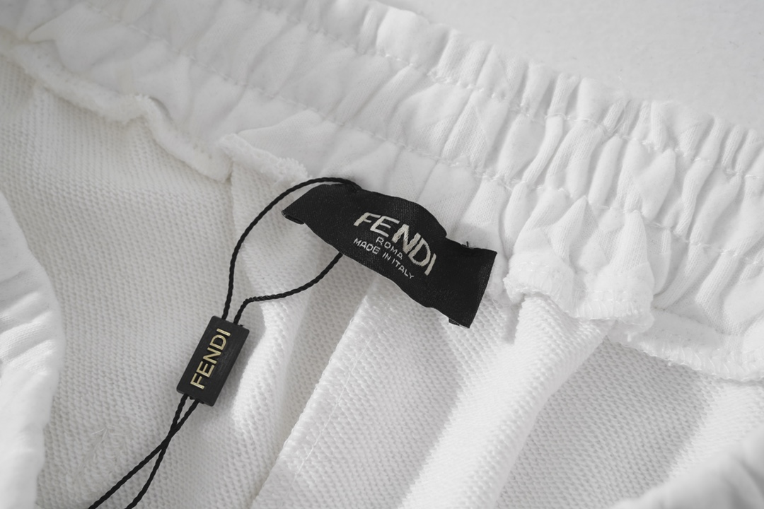 2024 New FENDI Tweezed Shorts in White Fur Wire, Sizes S-XL (Section N666) - 图片 4