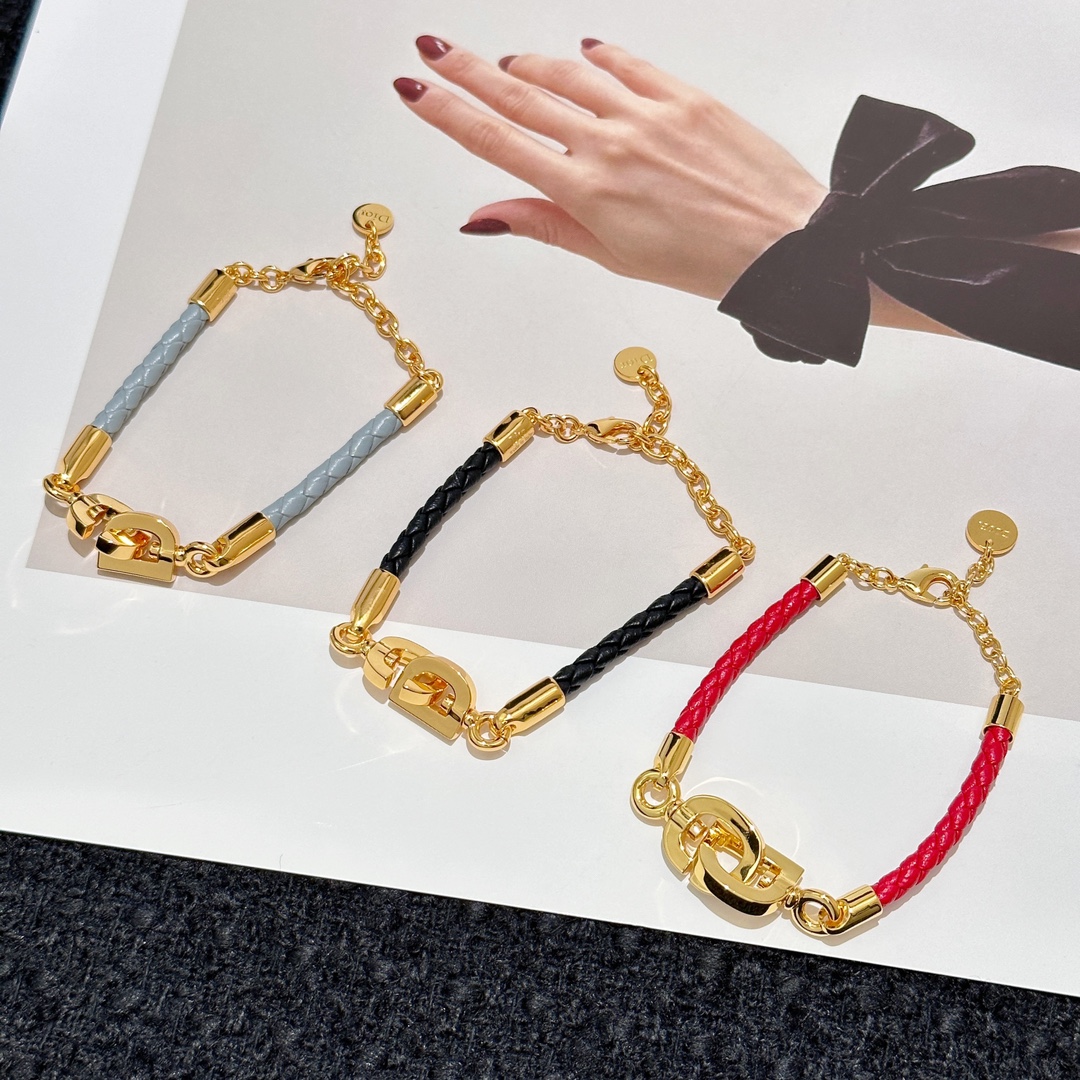 Dior Jewelry Bracelet Gold Yellow Brass