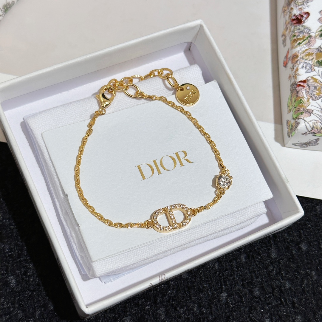 Dior Jewelry Bracelet Yellow Brass