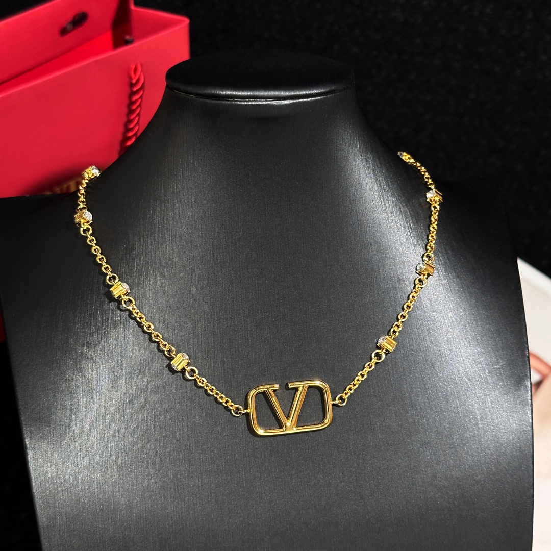 Valentino Jewelry Necklaces & Pendants Yellow Brass
