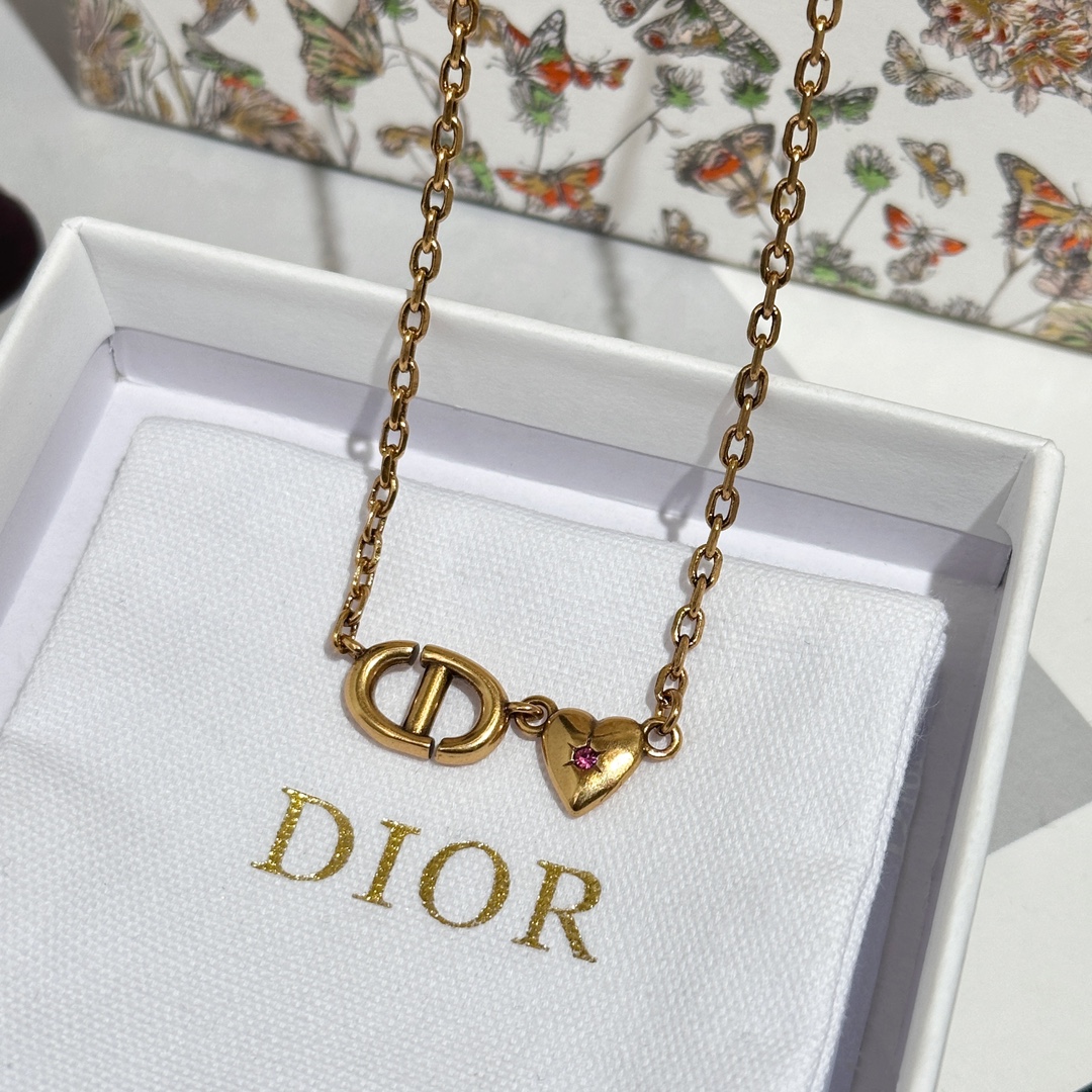 Dior Jewelry Necklaces & Pendants Yellow Brass