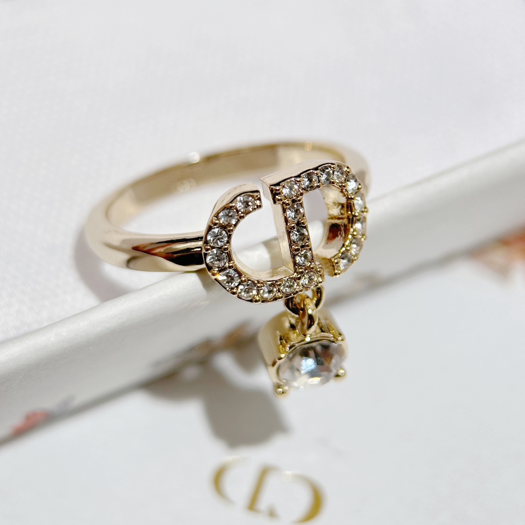 Dior Jewelry Ring- Yellow Brass