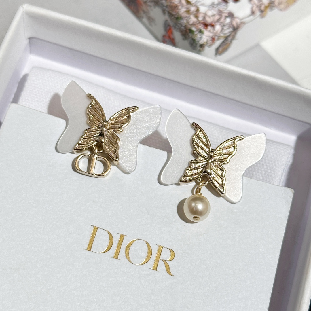 Dior Jewelry Earring Yellow Brass