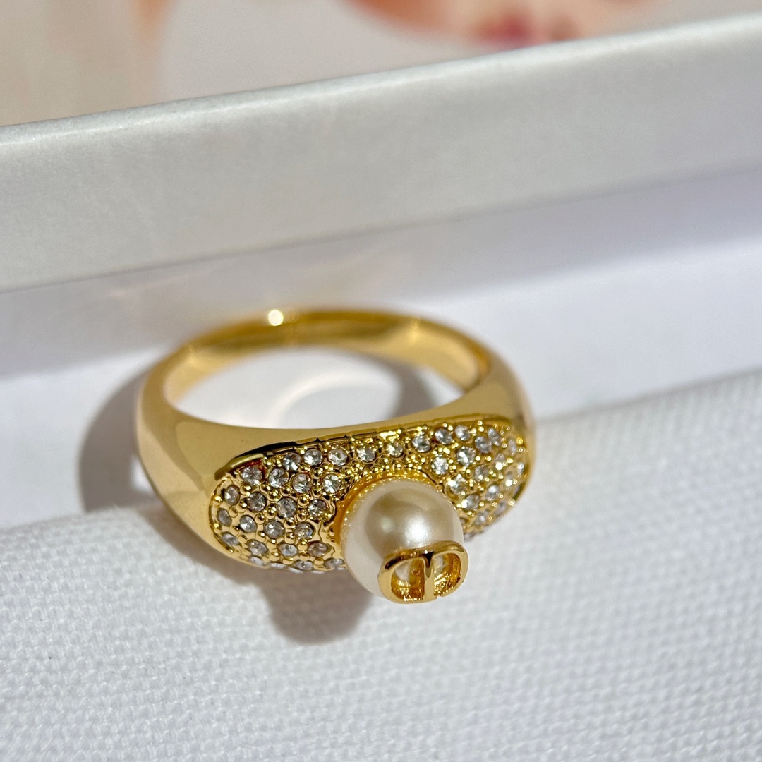 Dior Jewelry Ring- Yellow Brass