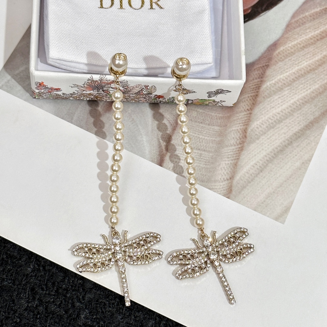 Dior Jewelry Earring Yellow Brass