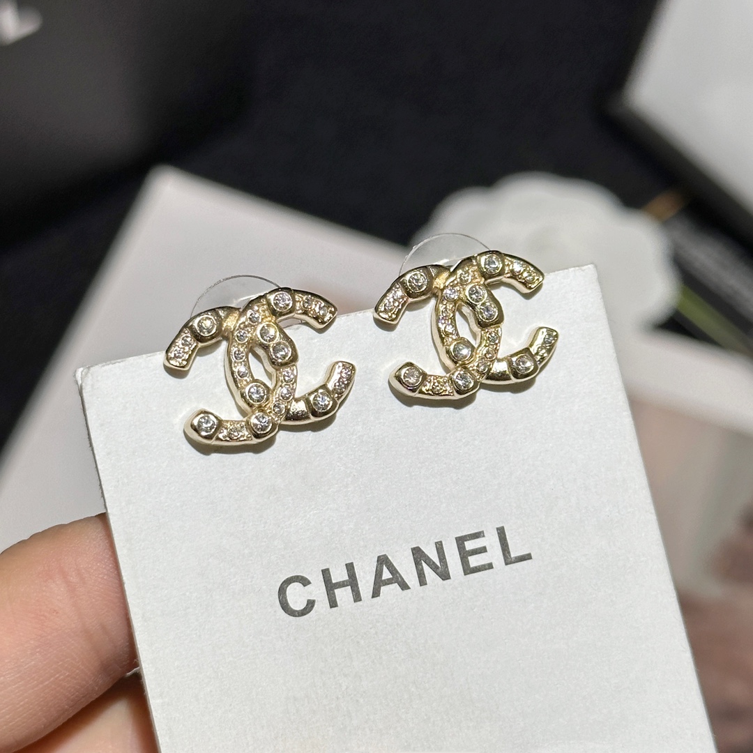 Chanel Jewelry Earring Gold Yellow Brass