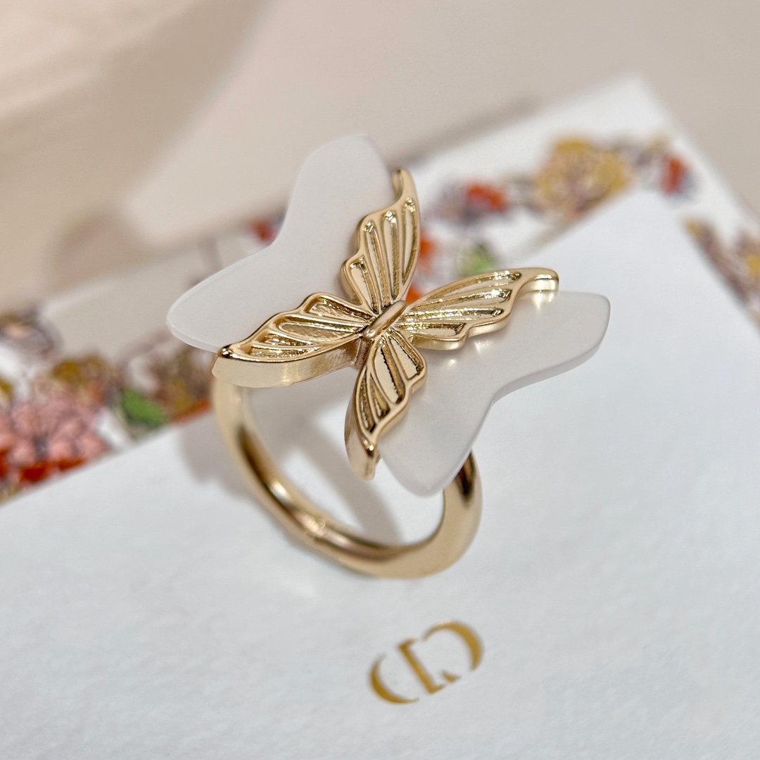 Dior Jewelry Ring- Yellow Brass