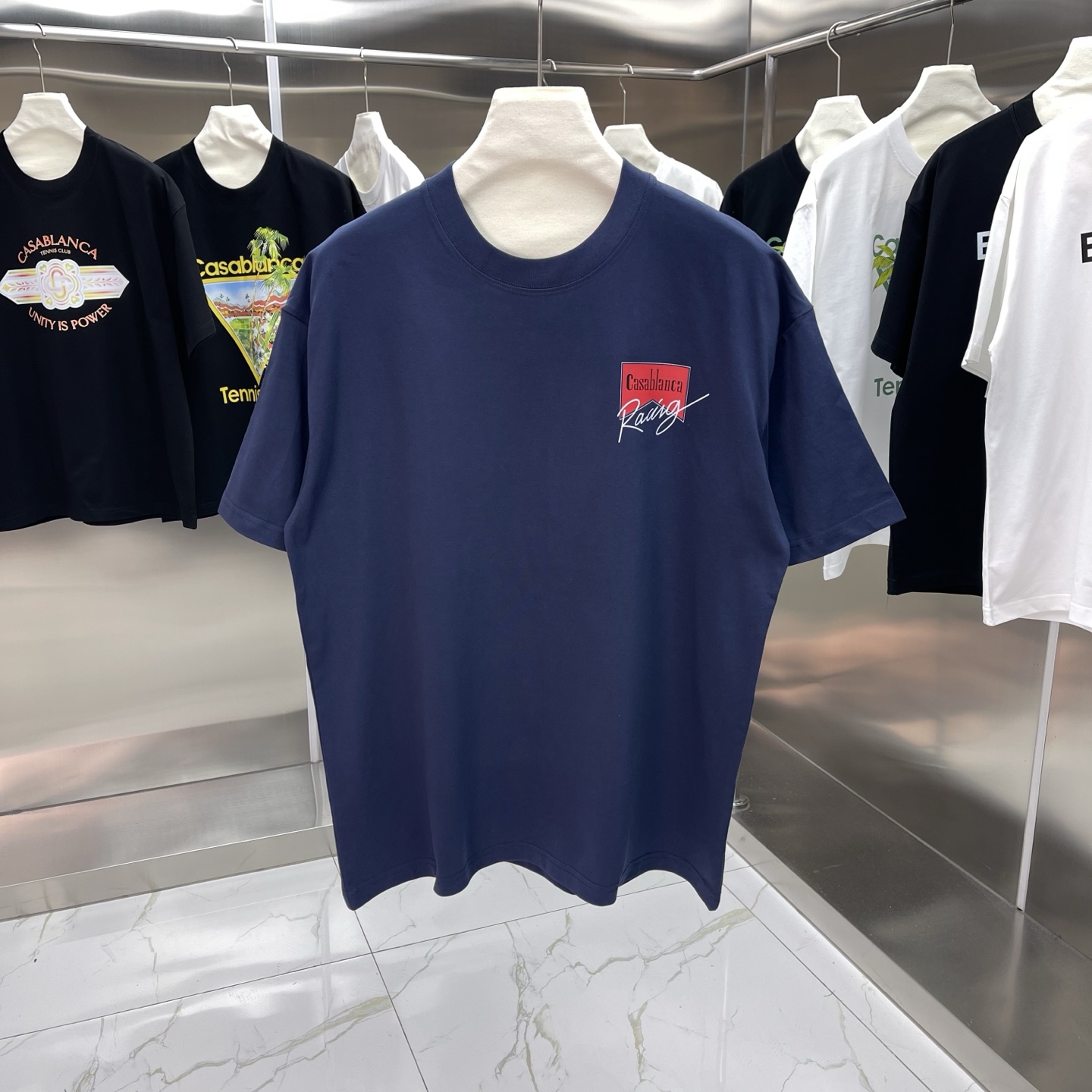 Nueva colección clásica Casablanca - Camiseta de manga corta con estampado, estilo de celebridades - Hecha de algodón d…