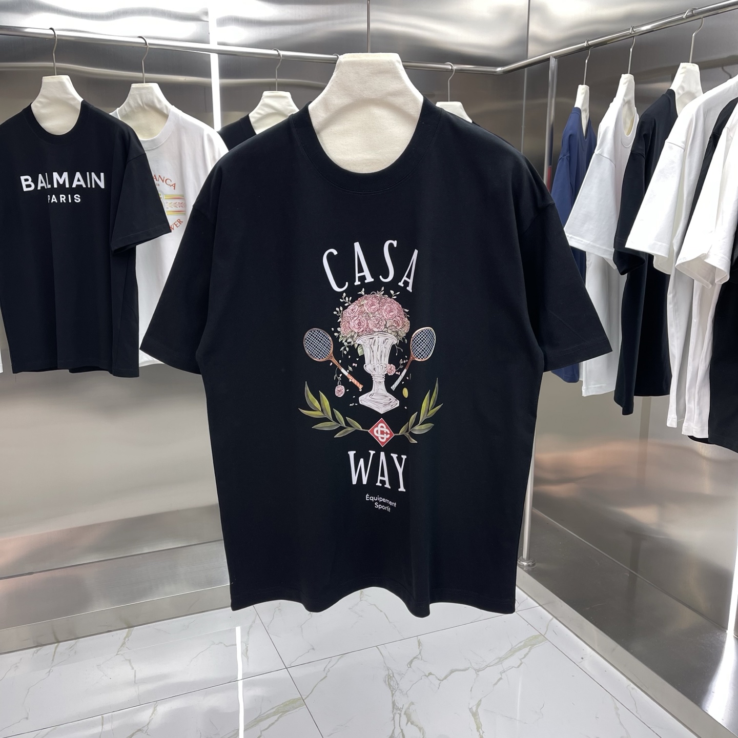 Nueva colección clásica Casablanca - Camiseta de manga corta con estampado, estilo de celebridades - Hecha de…