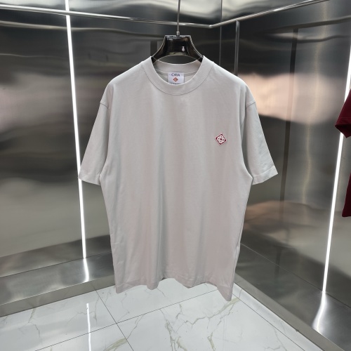 Casablanca Classic Embroidered Logo Cotton T-Shirt - Short Sleeve 1 Casablanca Classic Embroidered Logo Cotton T-Shirt - Short Sleeve