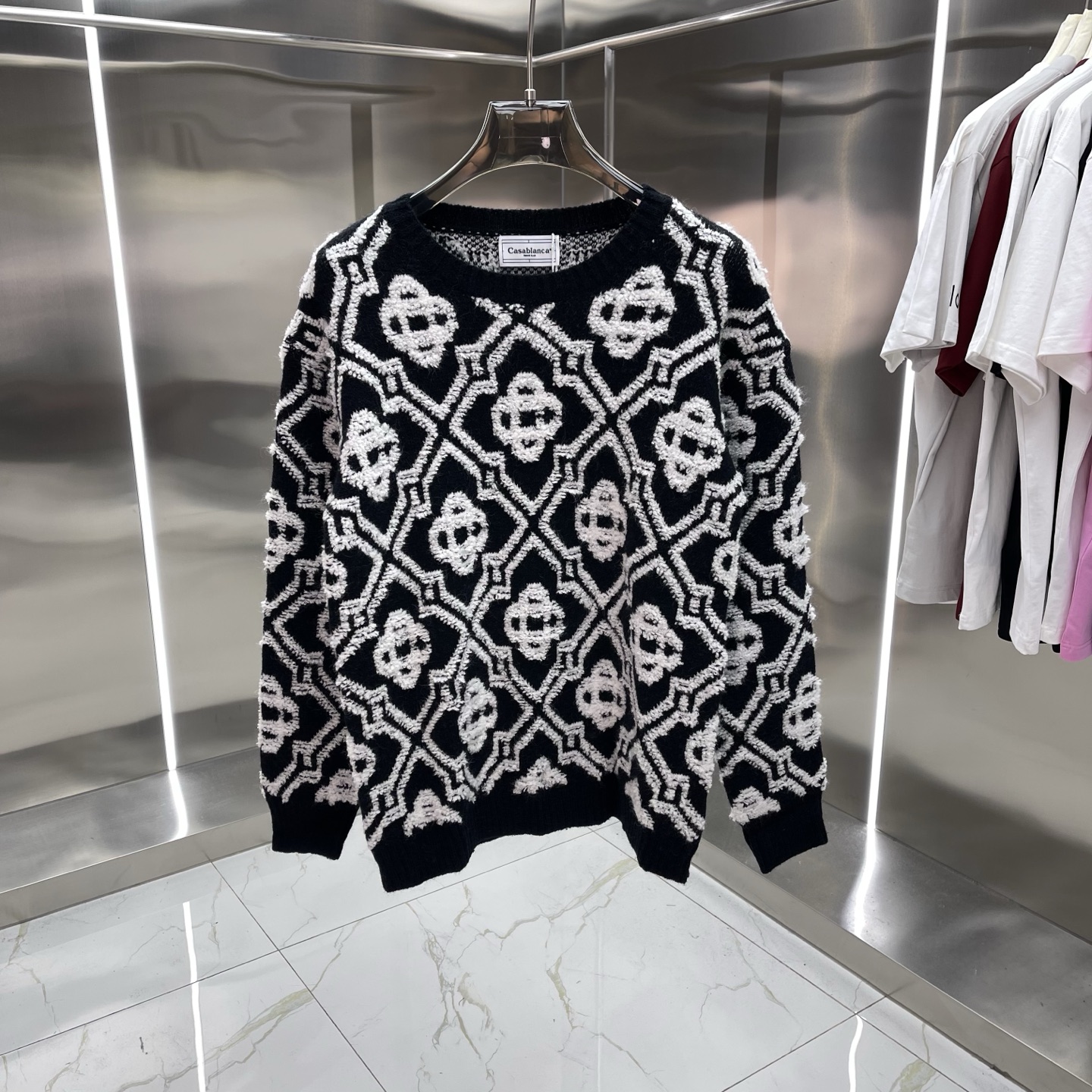 Original High-Density Casablanca Sweater: Premium Import Process, Various Sizes Available