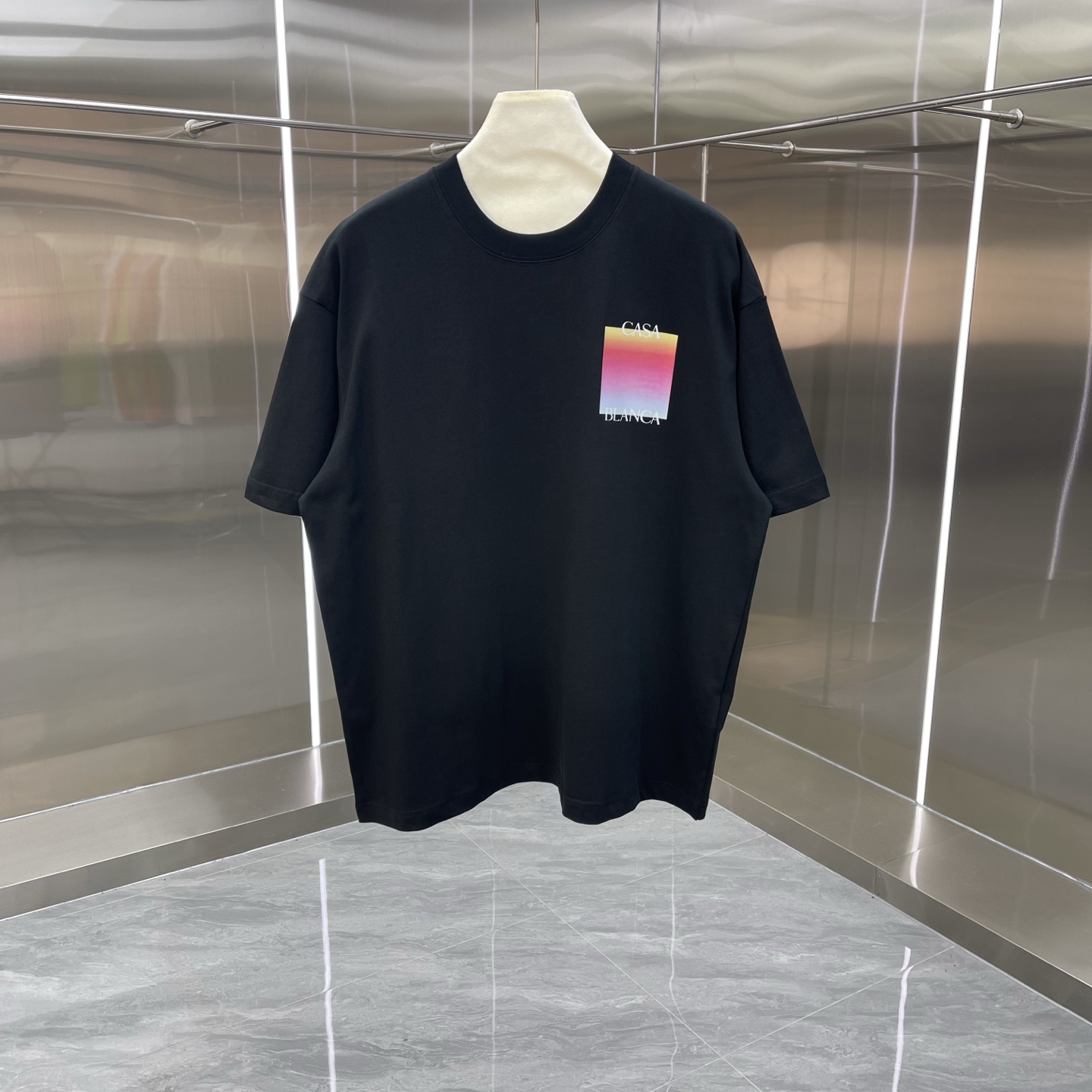 P75 Nueva colección clásica de Casablanca - Camiseta de manga corta con estampado, estilo de celebridades - Algodón de …