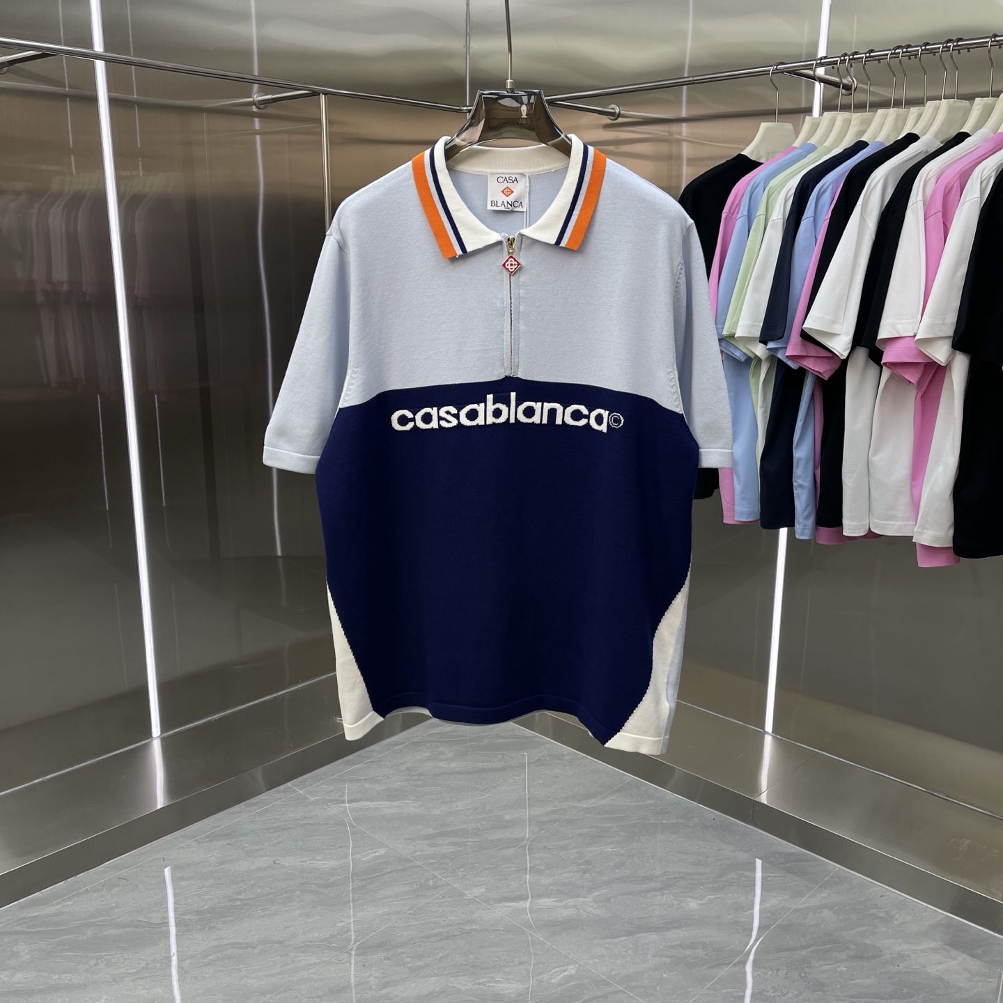 P145 CASABLANCA suéter polo de manga corta, desarrollo original, cómodo al vestir, equipo importado, técnica …