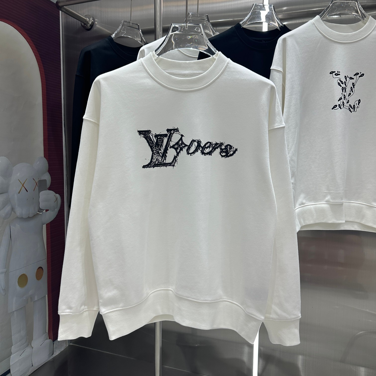 Louis Vuitton Clothing Sweatshirts AAAA Quality Replica
 Black White Printing Unisex Fall/Winter Collection