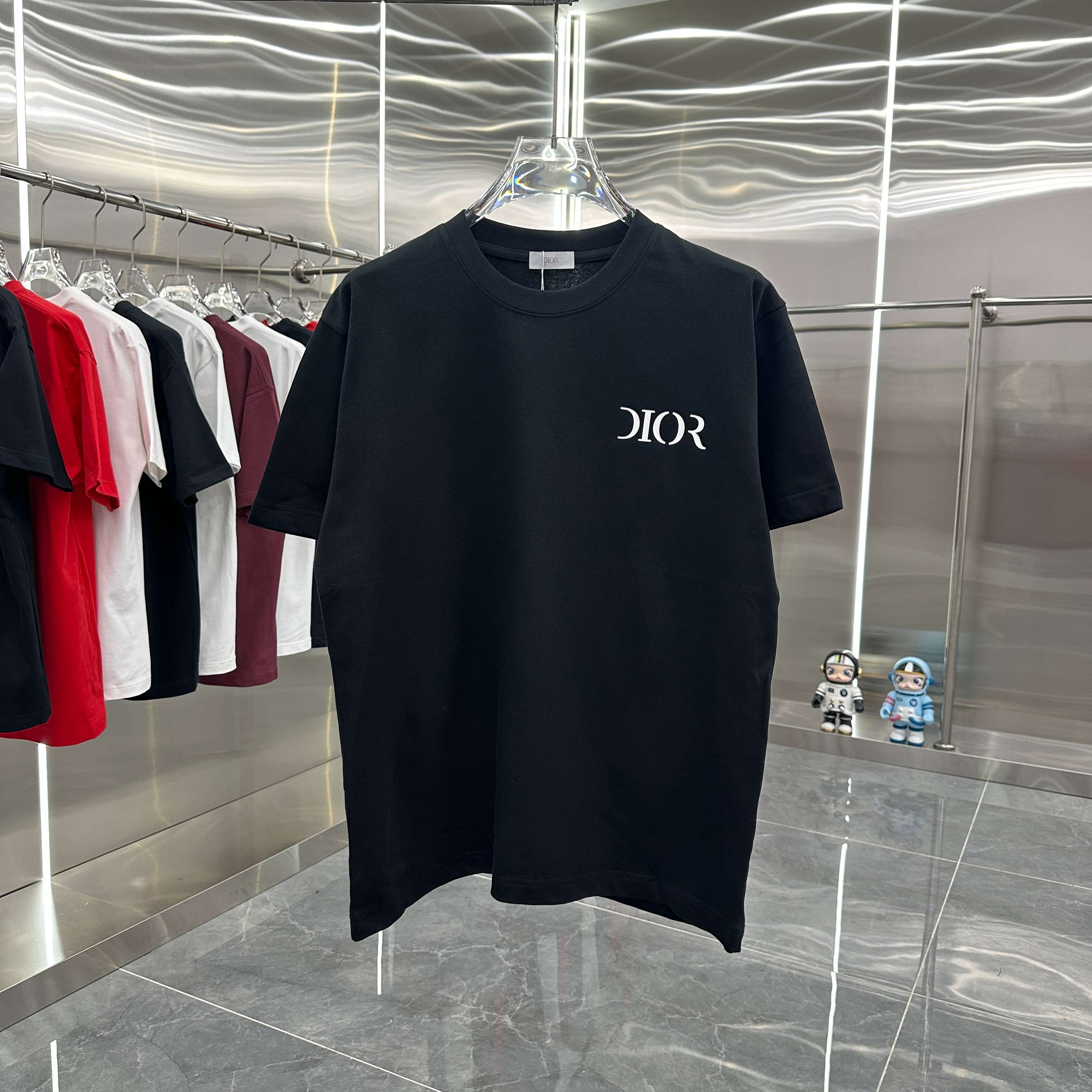 DIOR 2024 Fall/Winter 320g Unisex Short Sleeve T-Shirt - Black, White, Red 2 a1735539978800 2537